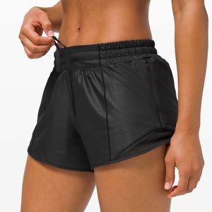 Hotty Hot Short II Long 4" Honeycomb Emboss Black